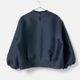 [Harriss] puff-sleeved blouse_Navy blue(50)