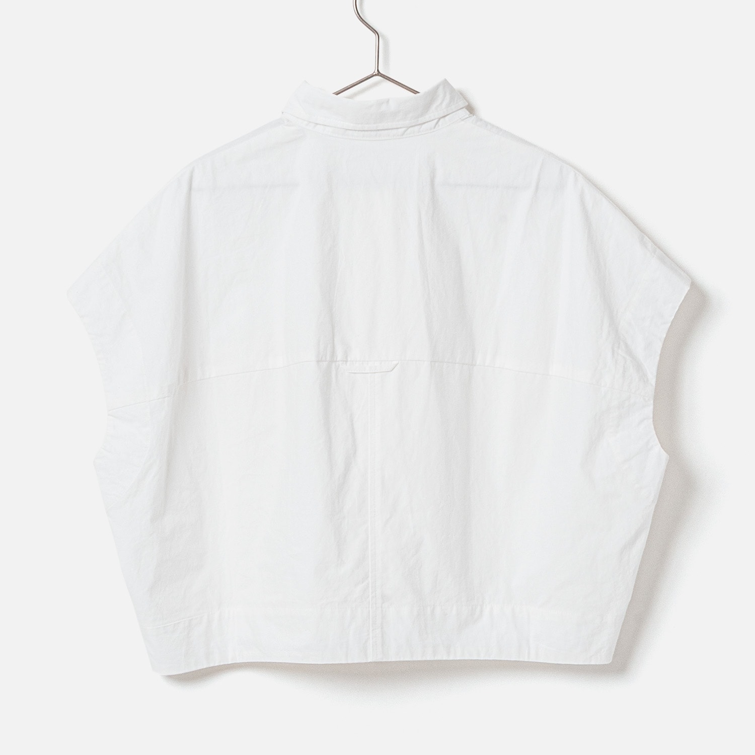 [RaPPELER] Cocoon Silhouette Blouse_White(01)