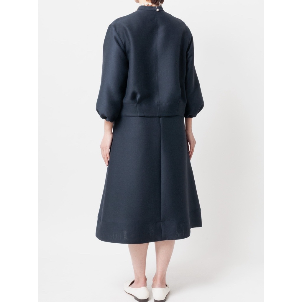 [Harriss] A-line skirt_Navy blue(50)