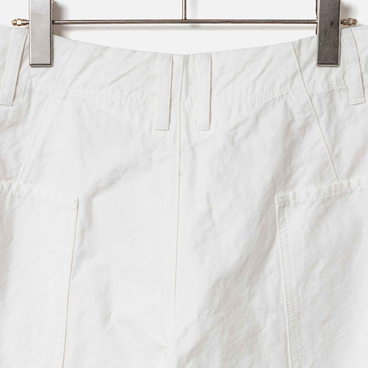 [RaPPELER] High-density twill pants_White(01)