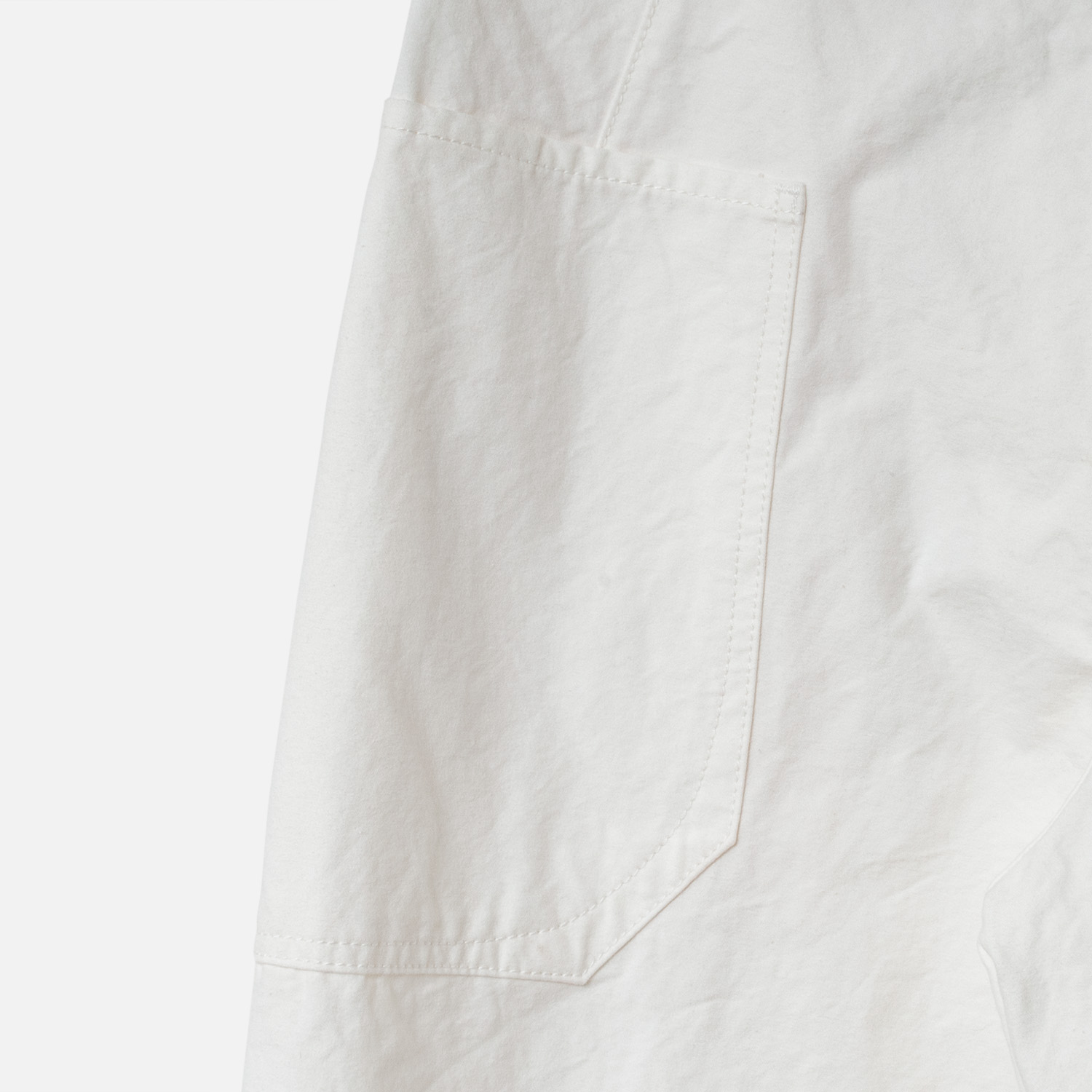 [RaPPELER] High-density twill pants_White(01)