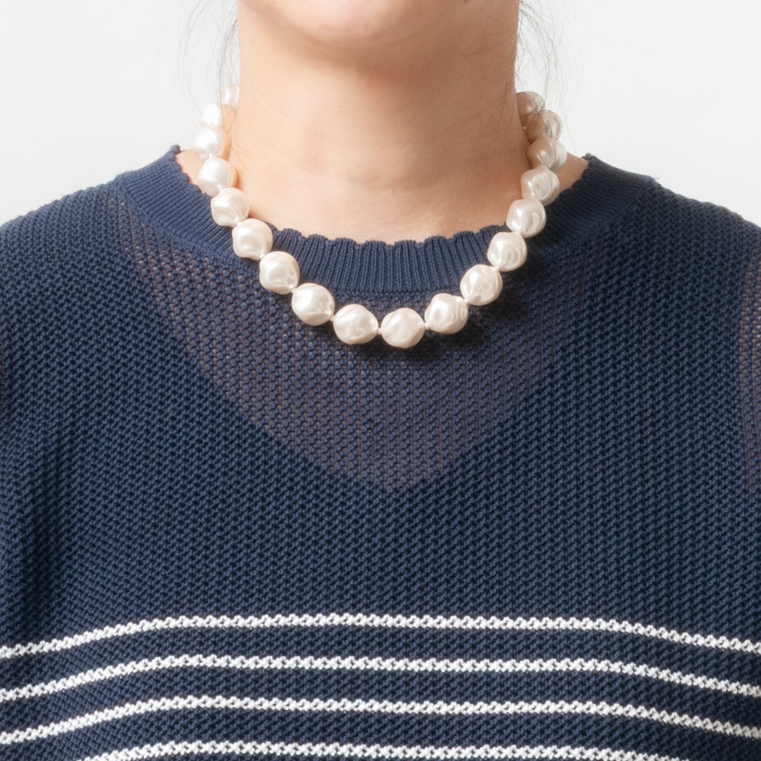 [Harriss] Resin pearl necklace