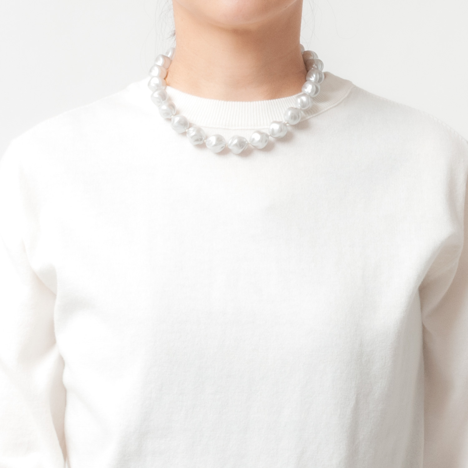 [Harriss] Resin pearl necklace