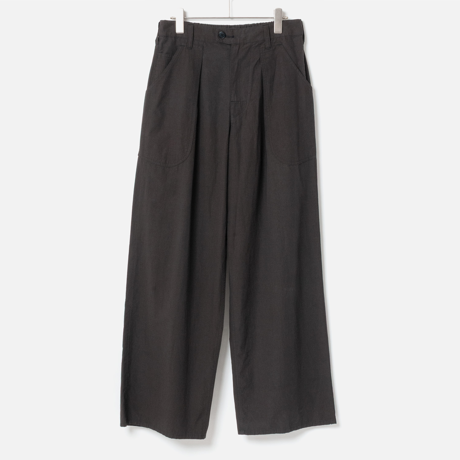 [RaPPELER] One-Tuck Wide-Leg Pants_Black(80)