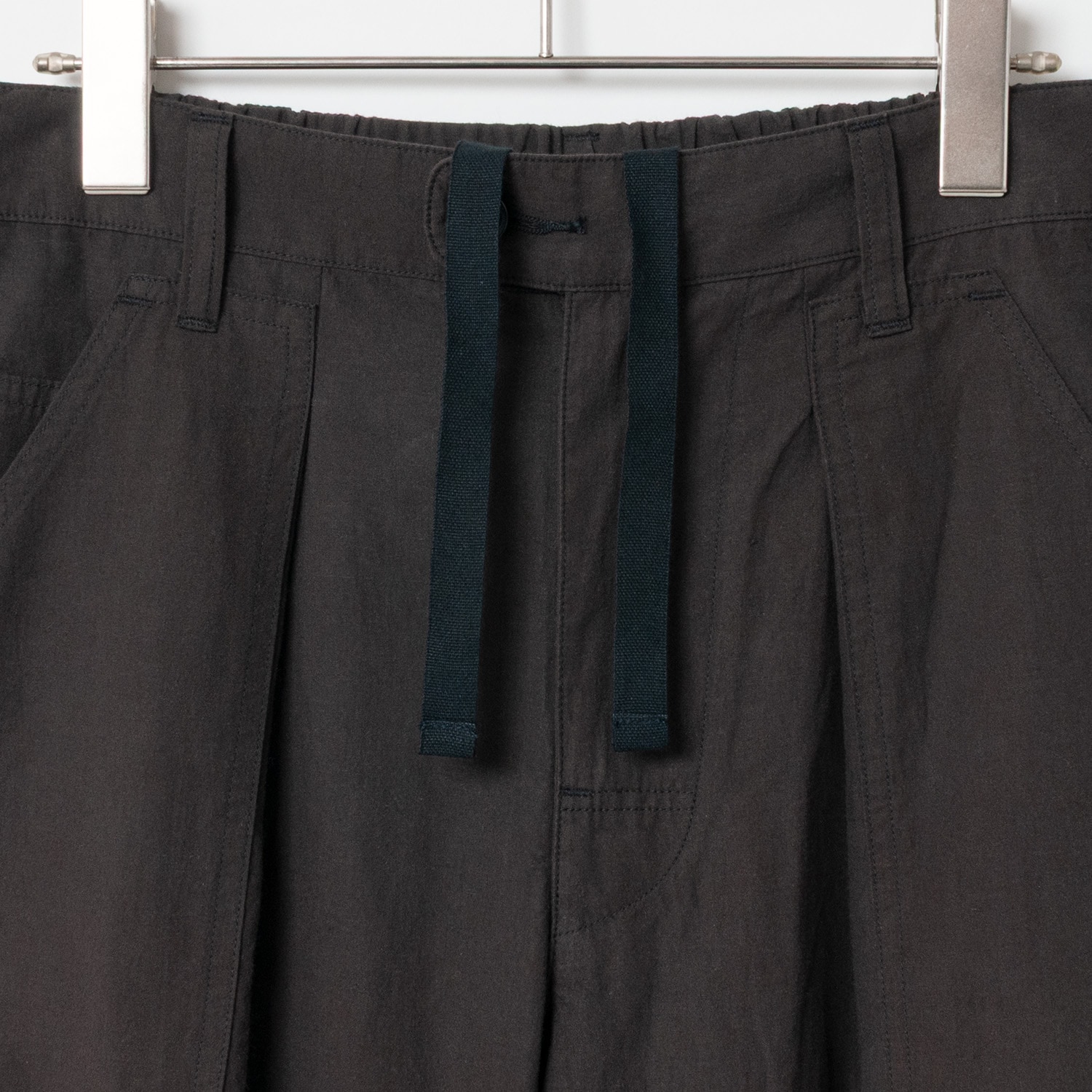 [RaPPELER] One-Tuck Wide-Leg Pants_Black(80)