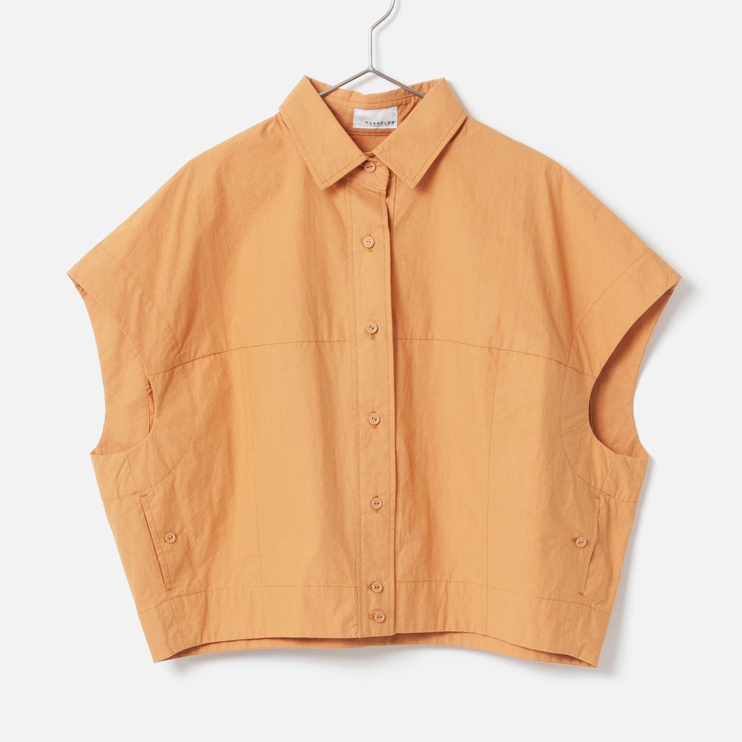 [RaPPELER] Cocoon Silhouette Blouse_Orange(91)