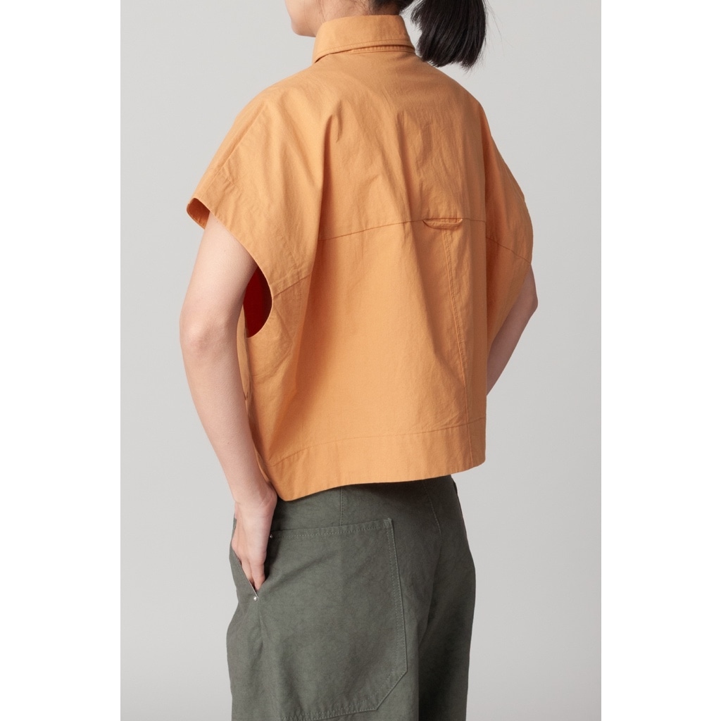 [RaPPELER] Cocoon Silhouette Blouse_Orange(91)