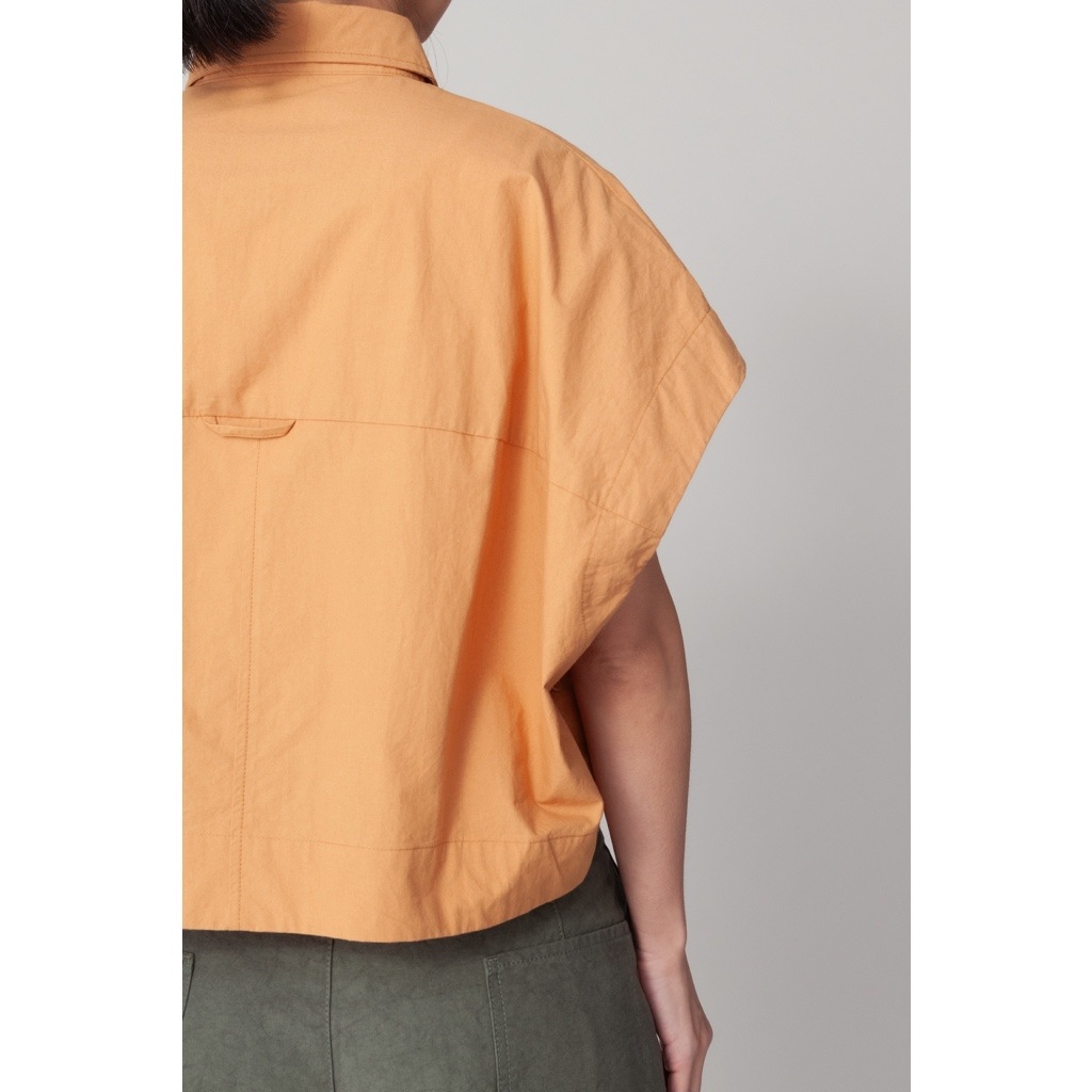 [RaPPELER] Cocoon Silhouette Blouse_Orange(91)