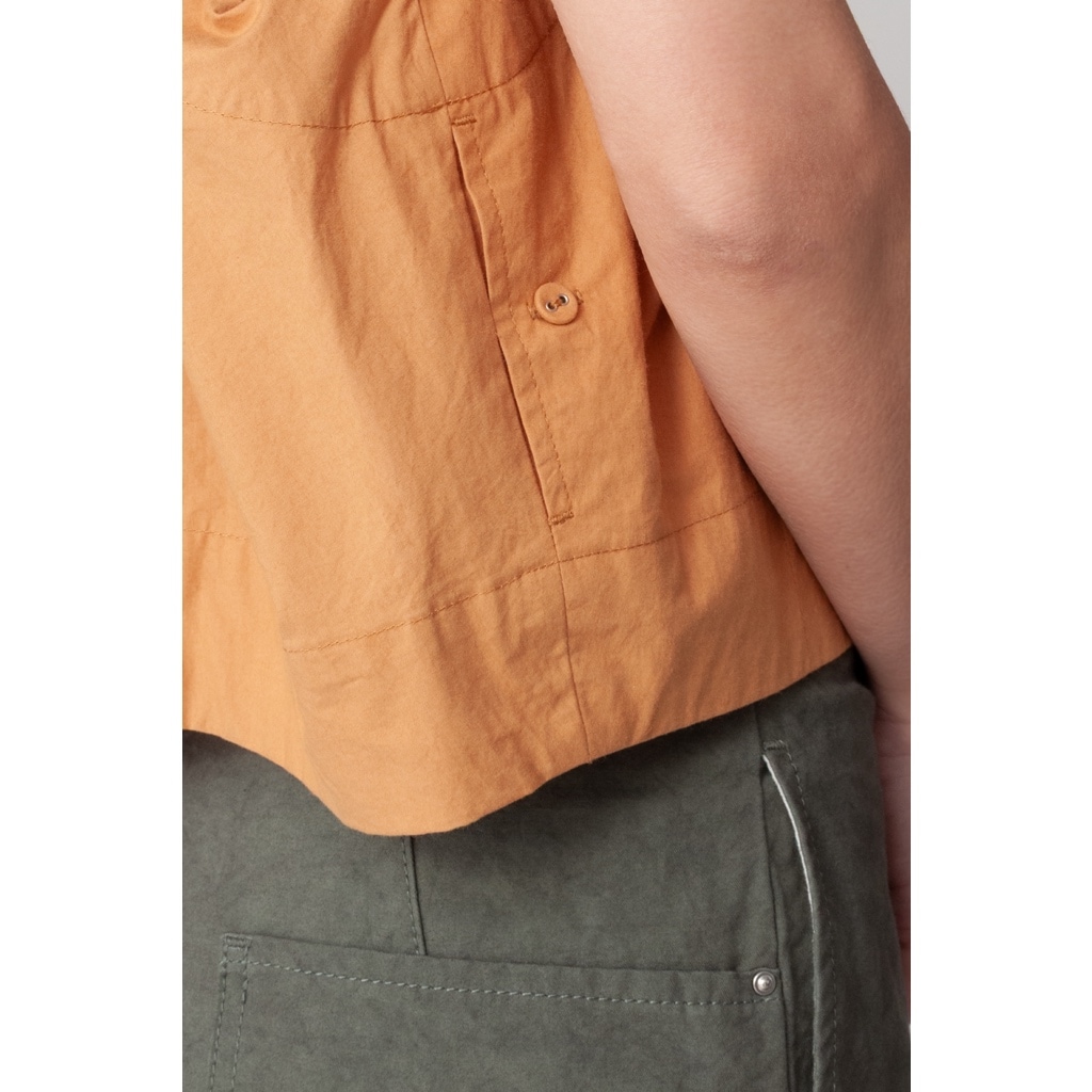[RaPPELER] Cocoon Silhouette Blouse_Orange(91)