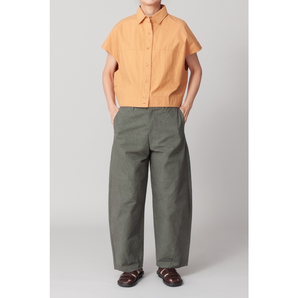 [RaPPELER] Cocoon Silhouette Blouse_Orange(91)