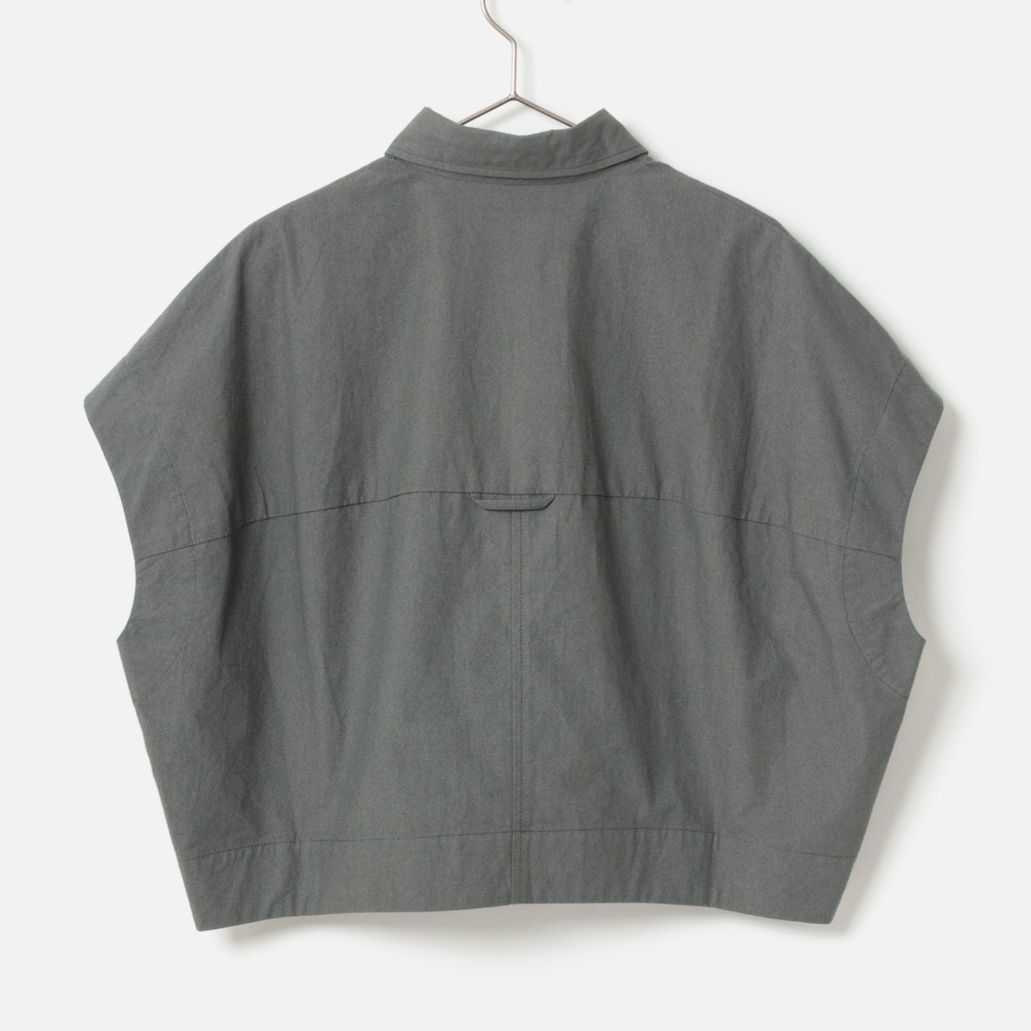 [RaPPELER] Cocoon Silhouette Blouse_Charcoal gray(81)