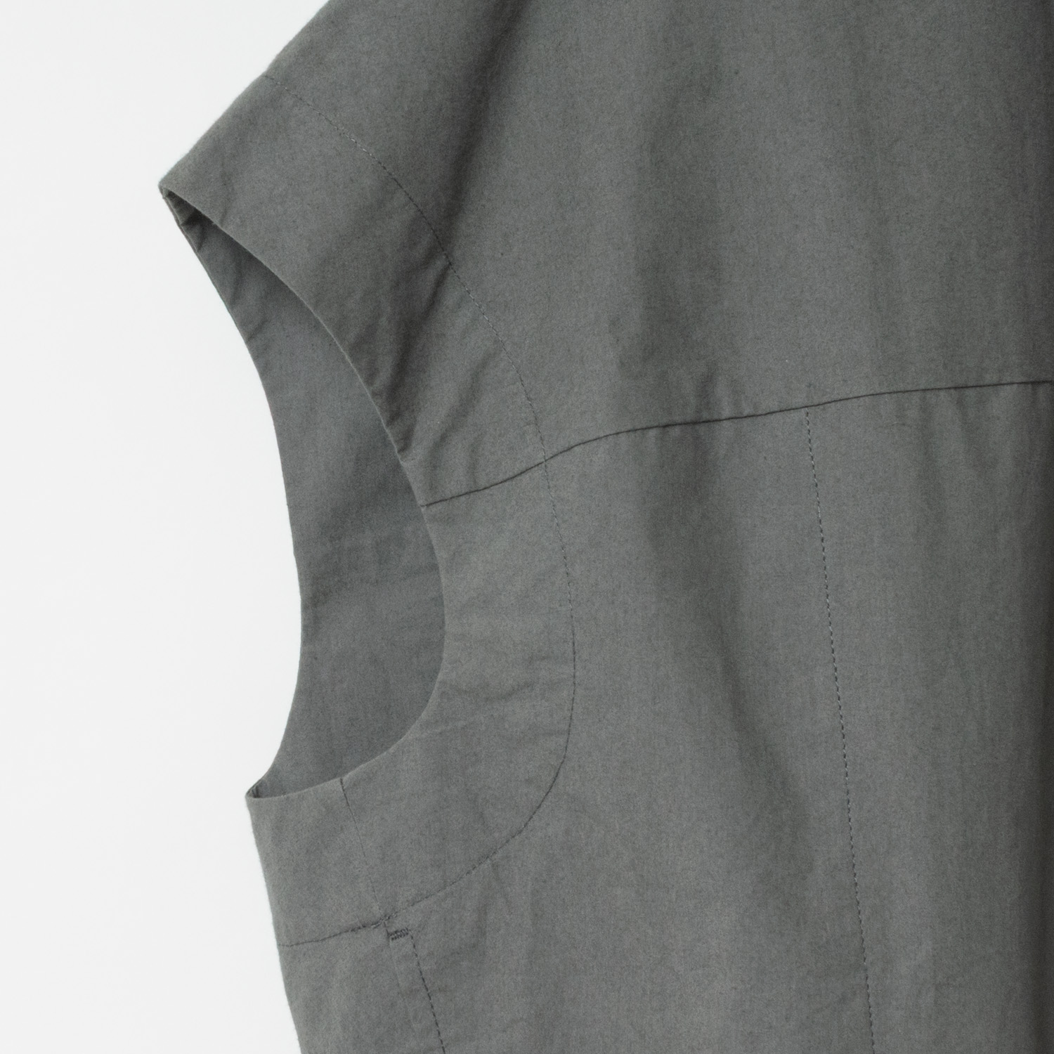 [RaPPELER] Cocoon Silhouette Blouse_Charcoal gray(81)