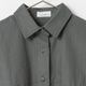[RaPPELER] Cocoon Silhouette Blouse_Charcoal gray(81)