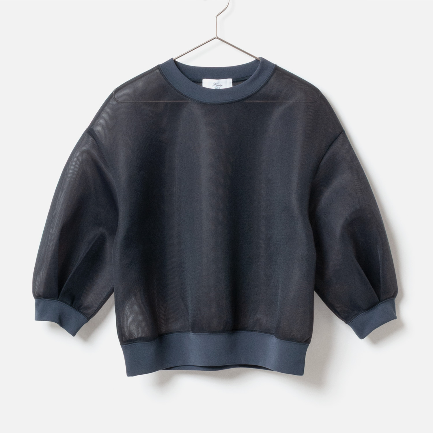 [Harriss] Puff sleeve cropped top