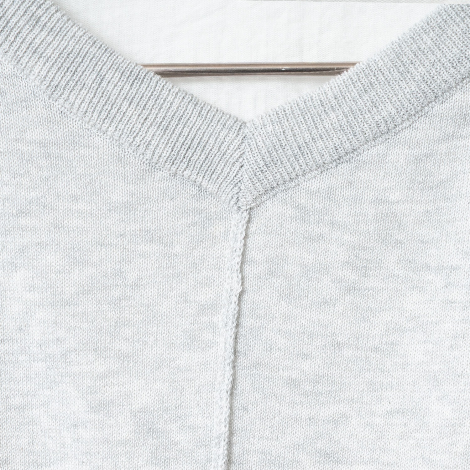 [Harriss] Woven combination 2-way knit pullover