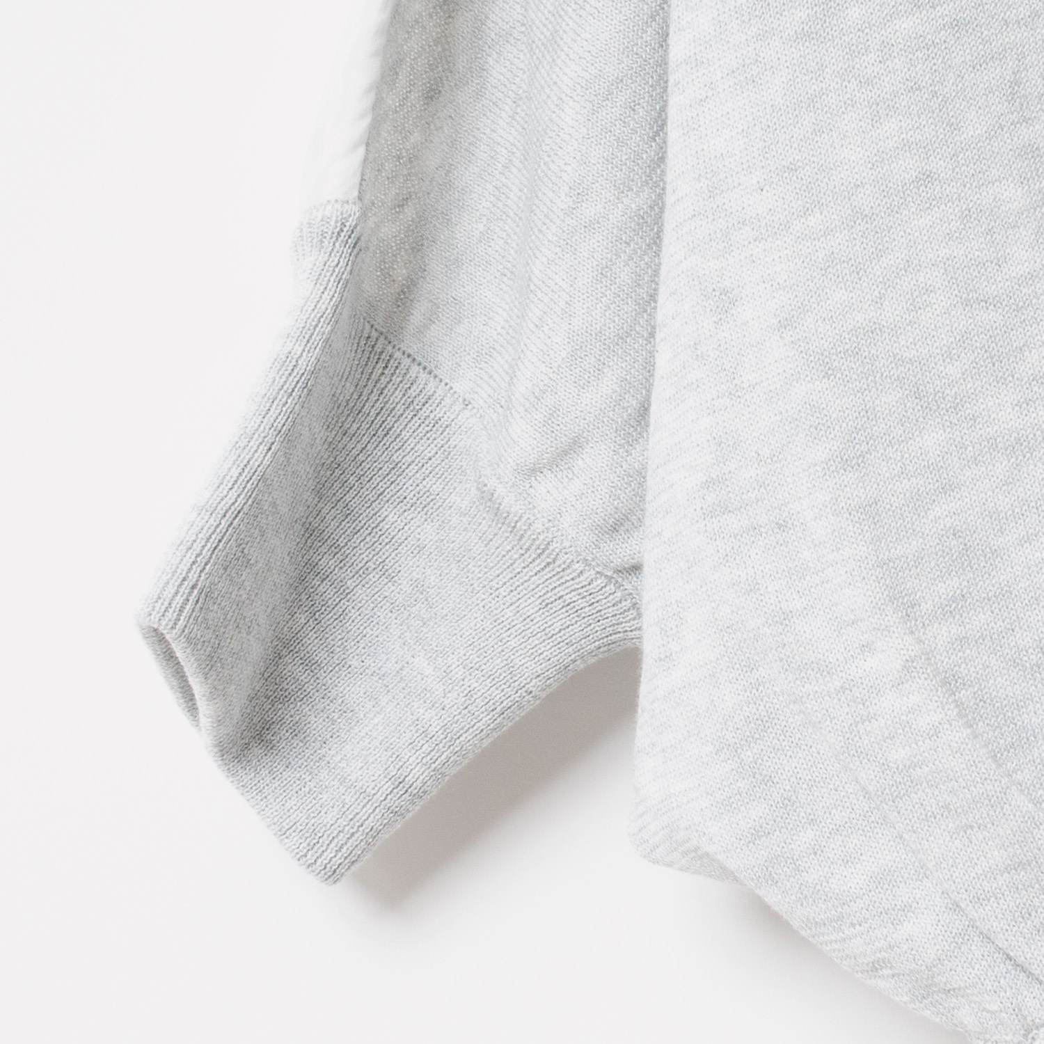 [Harriss] Woven combination 2-way knit pullover