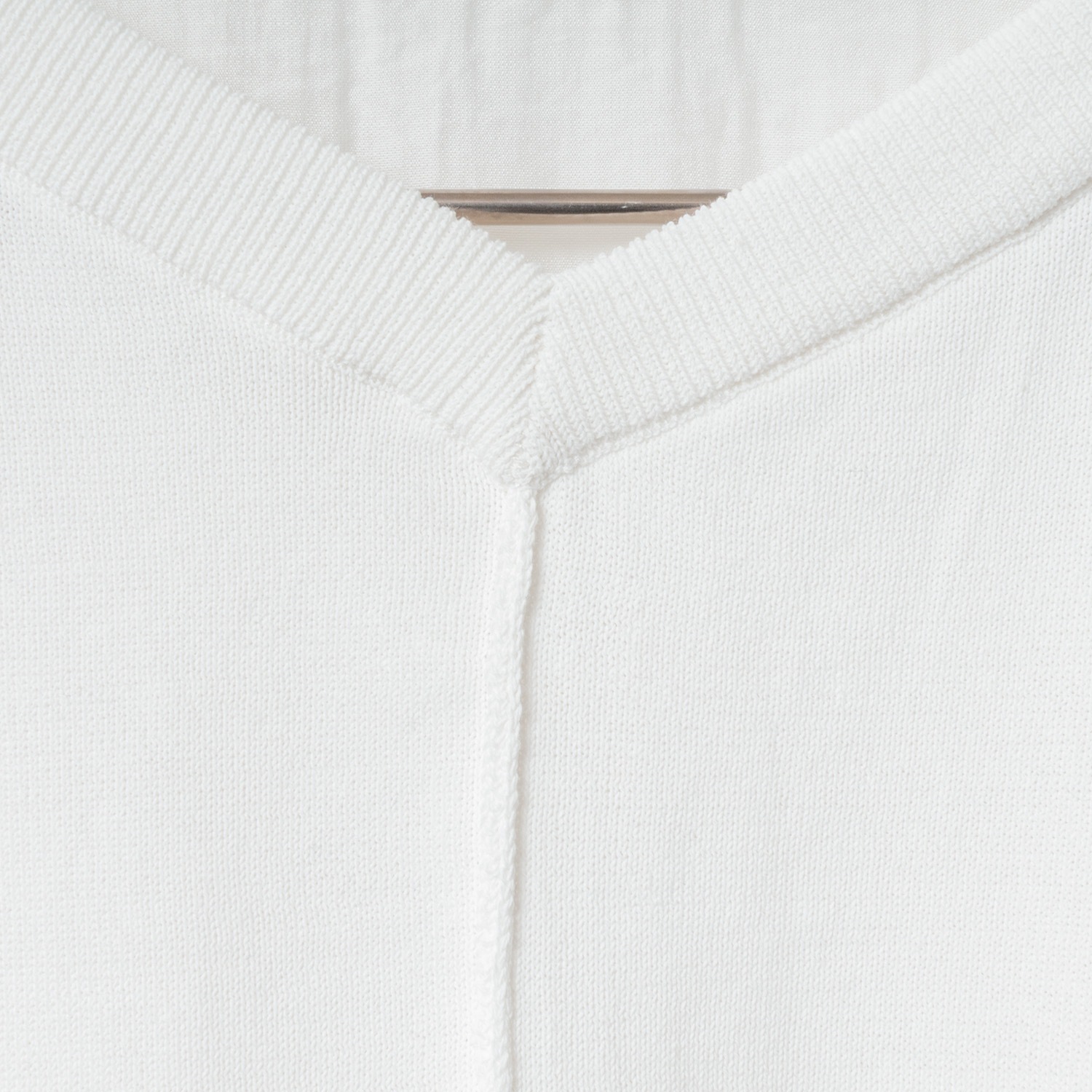 [Harriss] Woven combination 2-way knit pullover