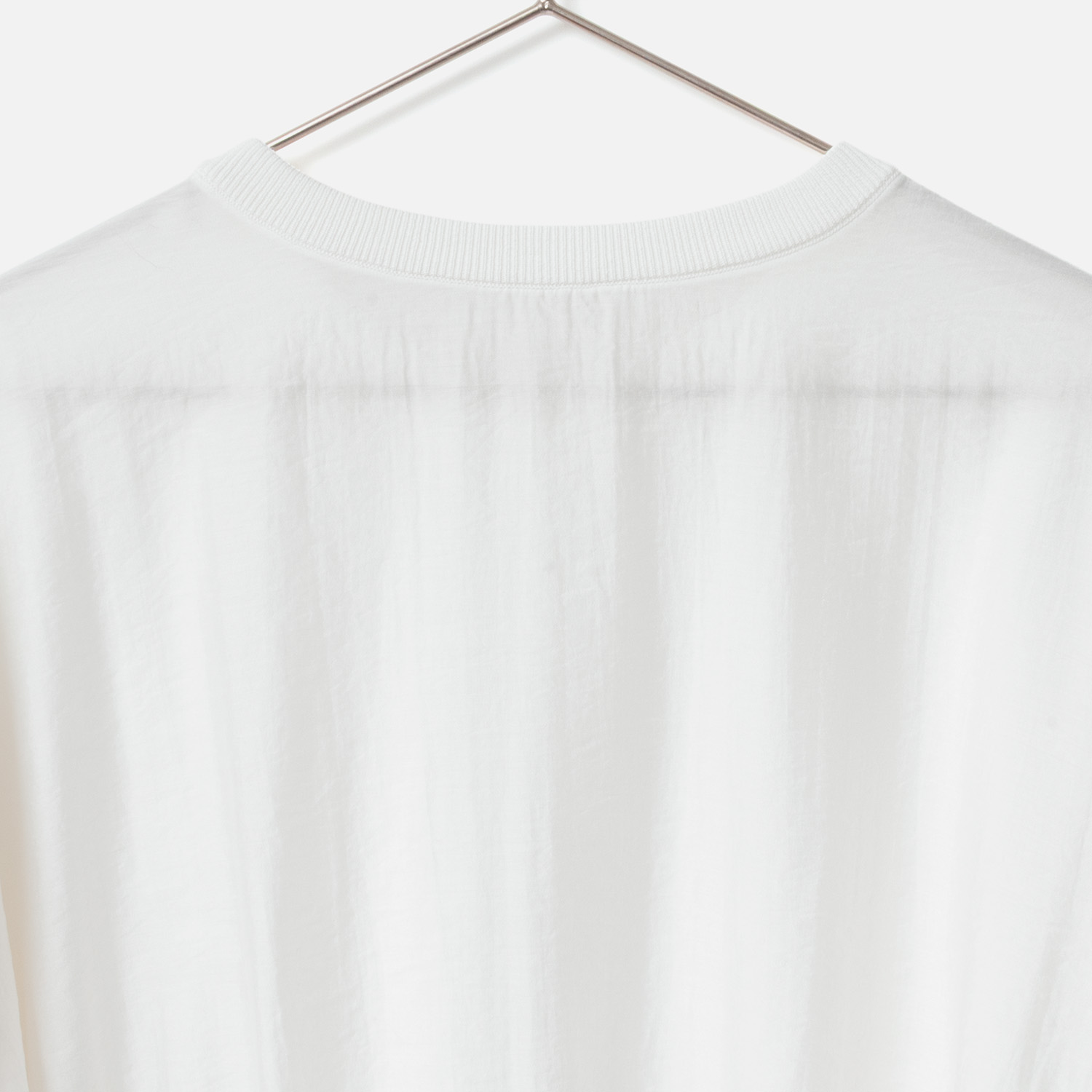 [Harriss] Woven combination 2-way knit pullover