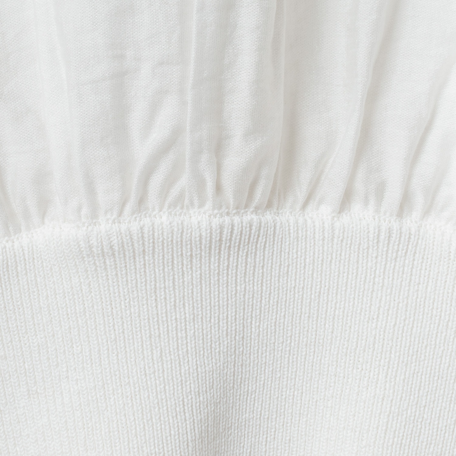 [Harriss] Woven combination 2-way knit pullover