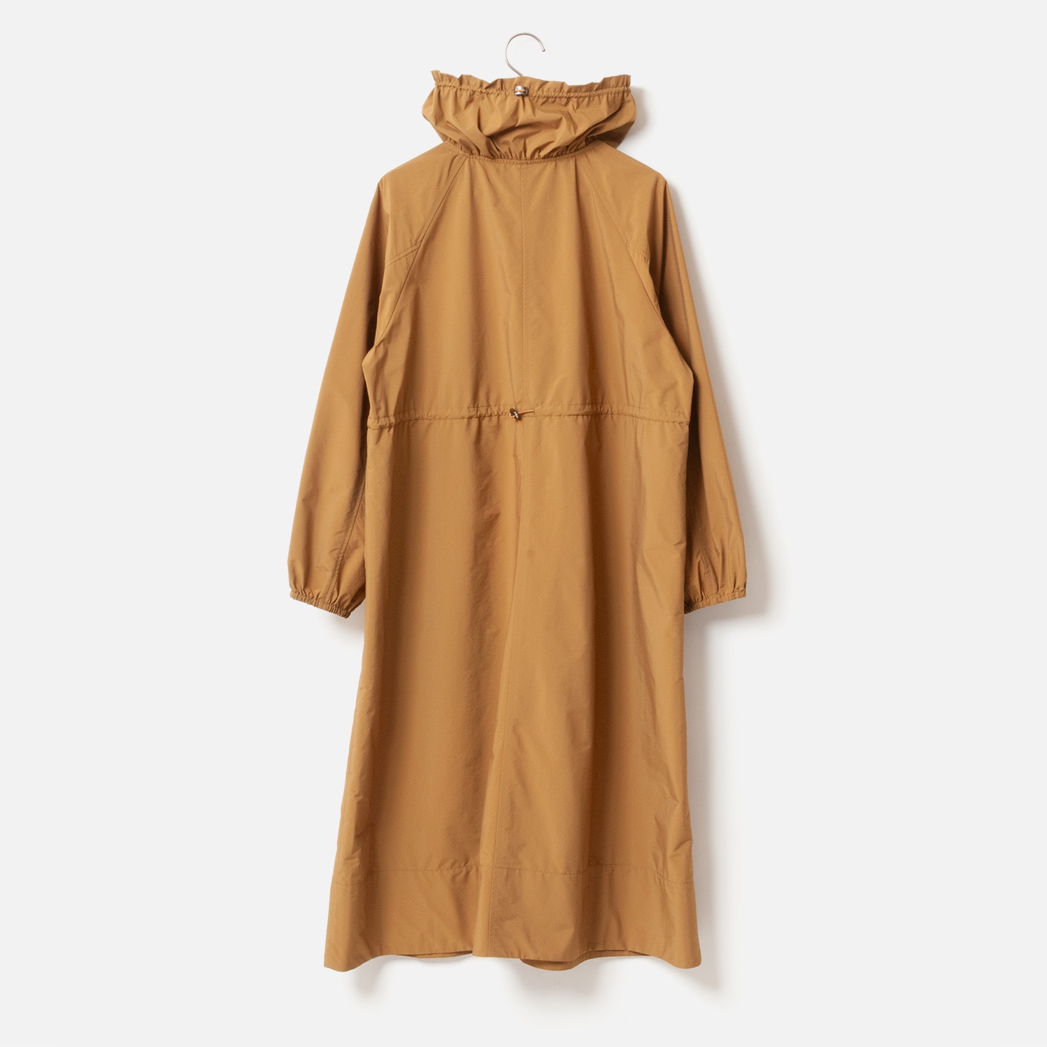 [Harriss] Gather stand collar long coat
