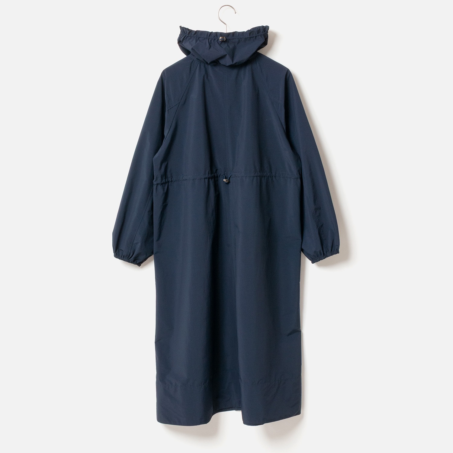 [Harriss] Gather stand collar long coat