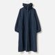 [Harriss] Gather stand collar long coat
