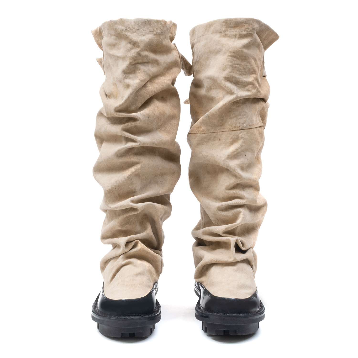 [trippen] Camp f ( black-rub/sand-mpc )