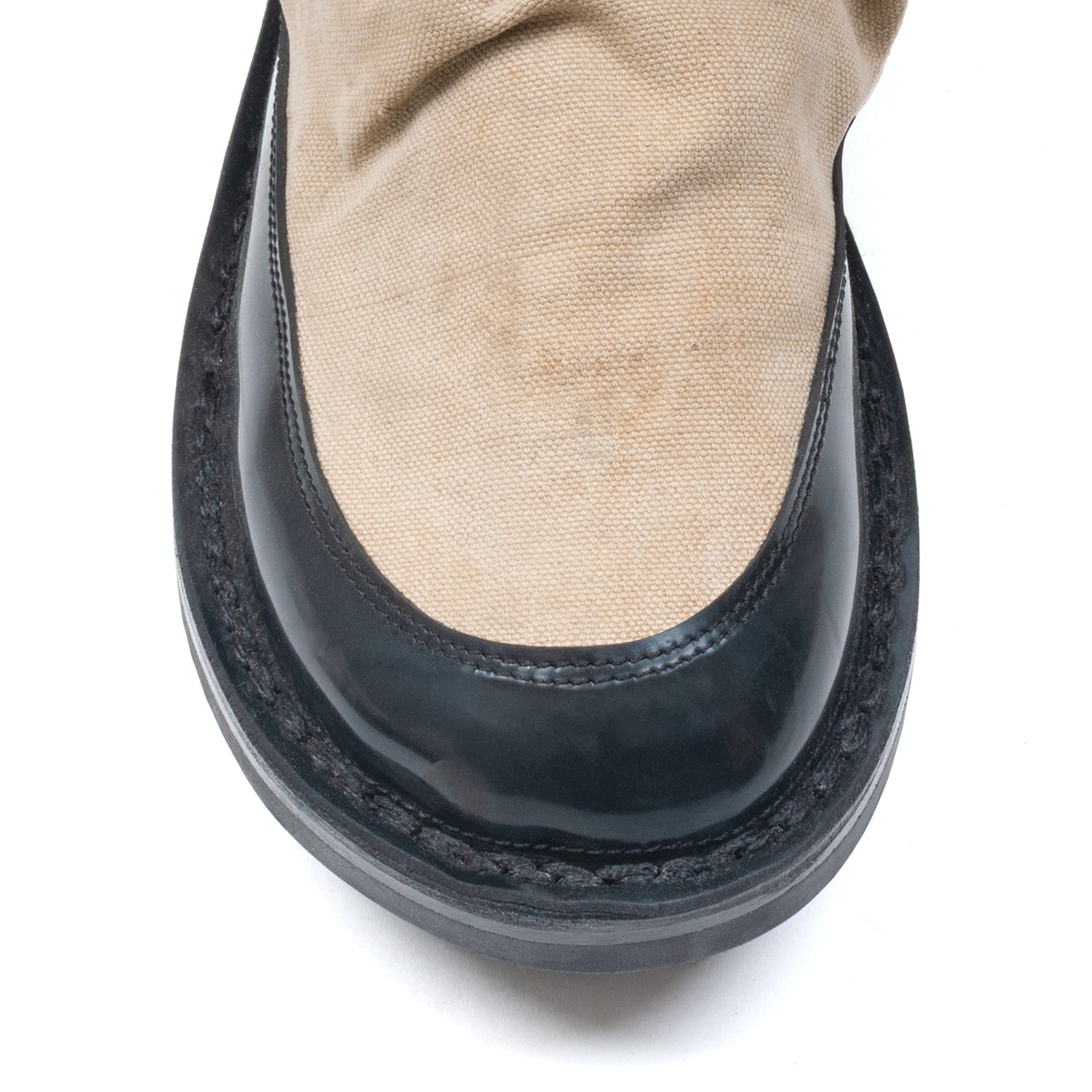 [trippen] Camp f ( black-rub/sand-mpc )