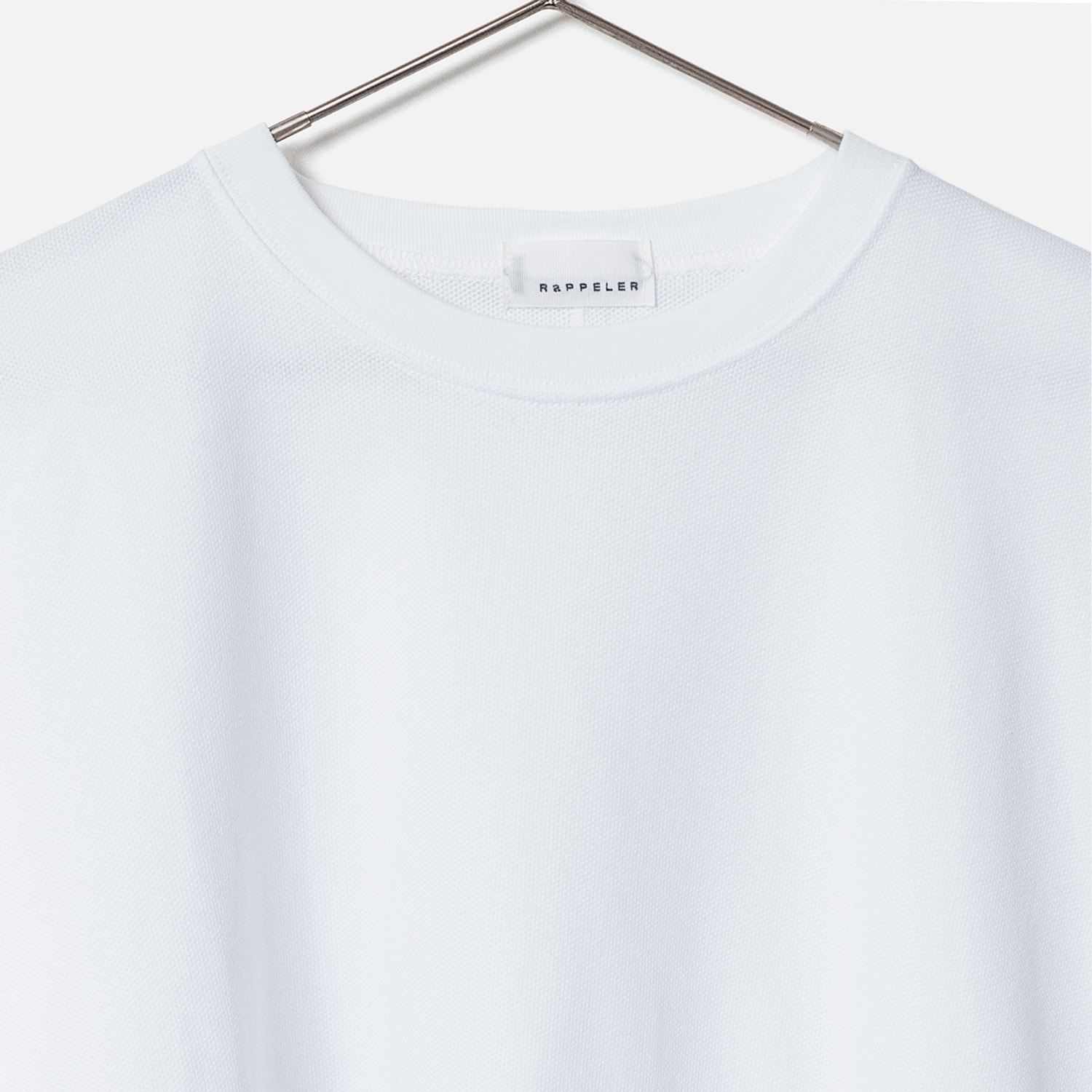[RaPPELER] Cocoon-style T-shirt_White(01)