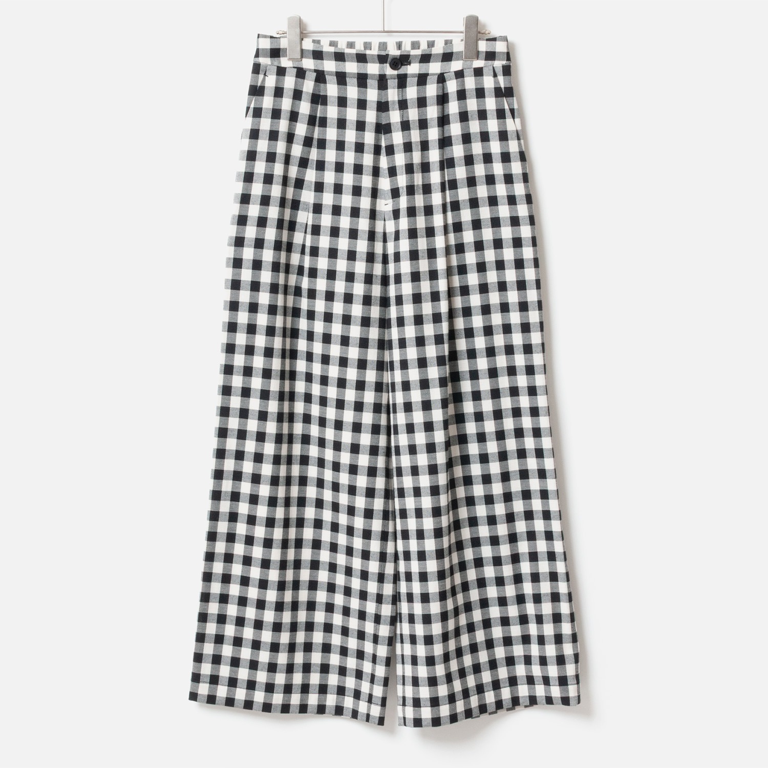 [Harriss] Tucked semi-wide pants