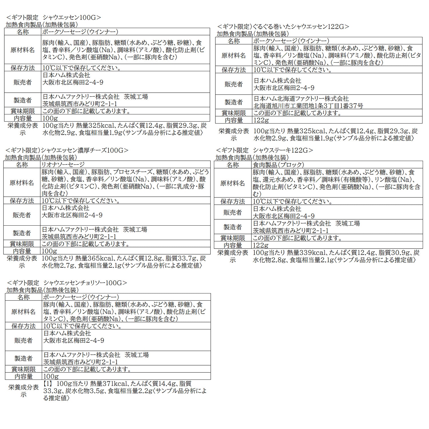 ギフト限定 シャウエッセンセット SEG-420 <2025年お歳暮>