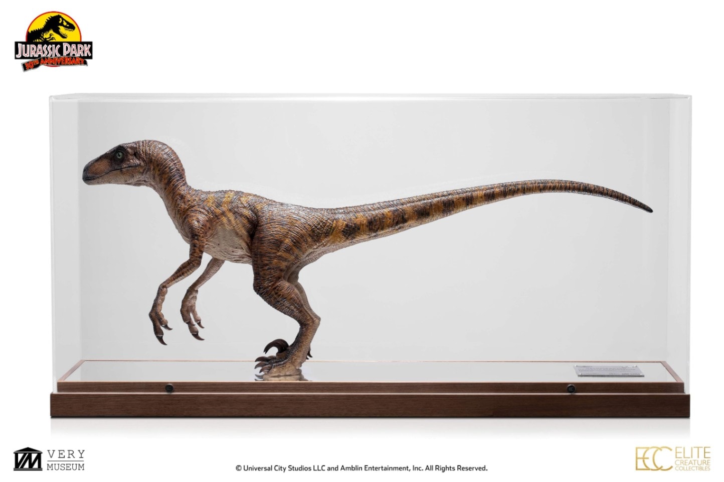 ジュラシック・パーク　1/4スケール　ヴェロキラプトル　特製アクリルケース付 ジュラシック・パーク 1/4スケールマケット ヴェロキラプトル