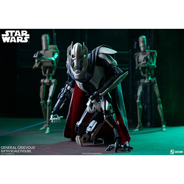 「訳アリ」 サイドショウ1/6スケールフィギュア　グリーヴァス将軍 スター・ウォーズ』1／6スケールフィギュア【スカム
