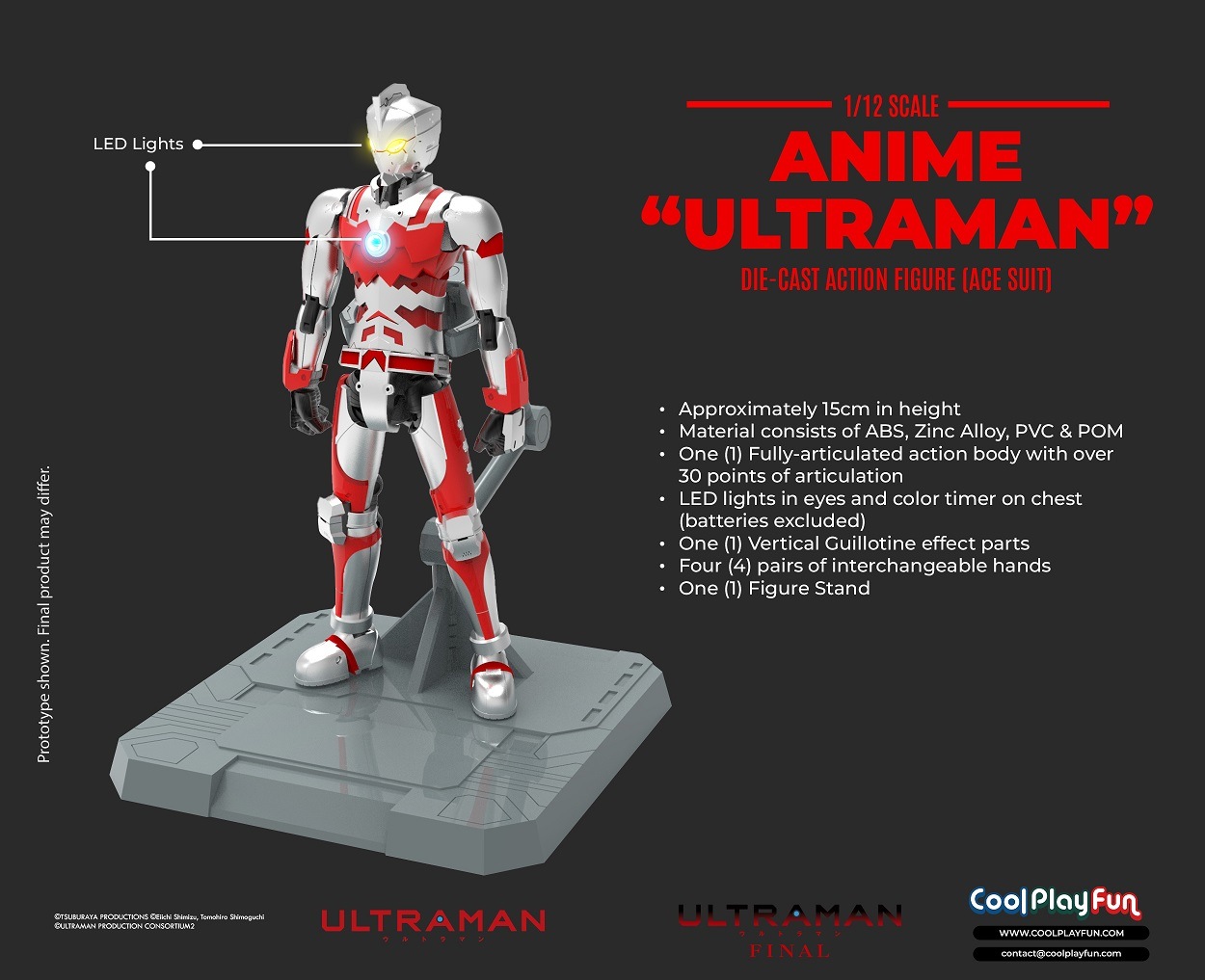 ULTRAMAN 1/12�������롡�������㥹�ȡ����������ե����奢��ACE SUIT��ͽ��