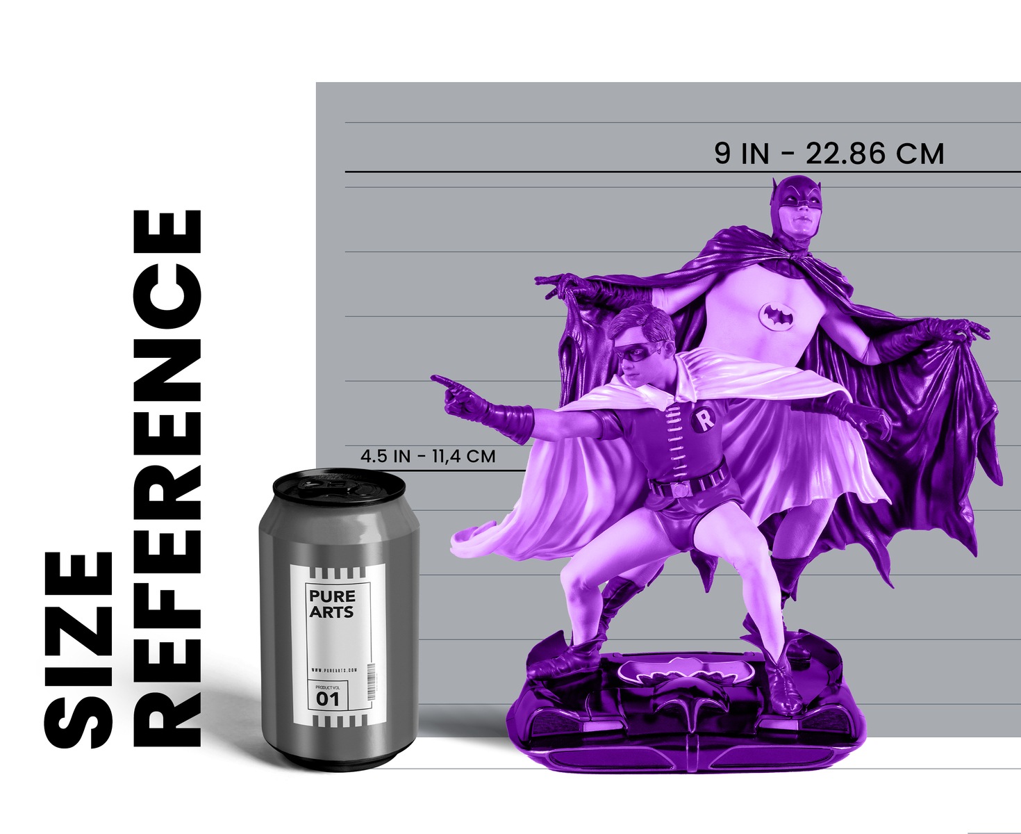 �Хåȥޥ��1966��TV���꡼�� �Хåȥޥ� & ���ӥ� 1/8 PVC��ͽ��