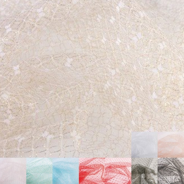 5054ラメレース(全10色)≪50cm以上10cm単位販売≫