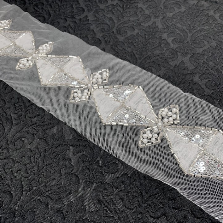 ひし形ビーズブレード(全1色)≪50cm以上10cm単位販売≫