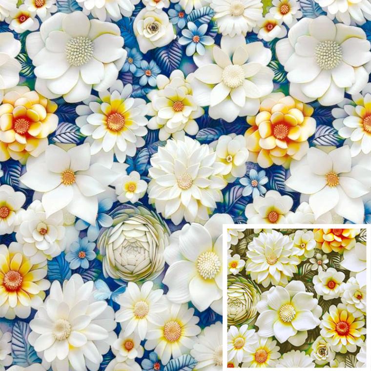 3Dバタフライプリント(全2色)≪50cm以上10cm単位販売≫