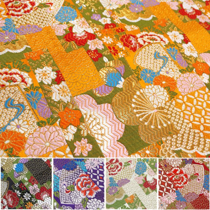 【数量限定】絵巻ジャガード(全5色)≪50cm以上10cm単位販売≫