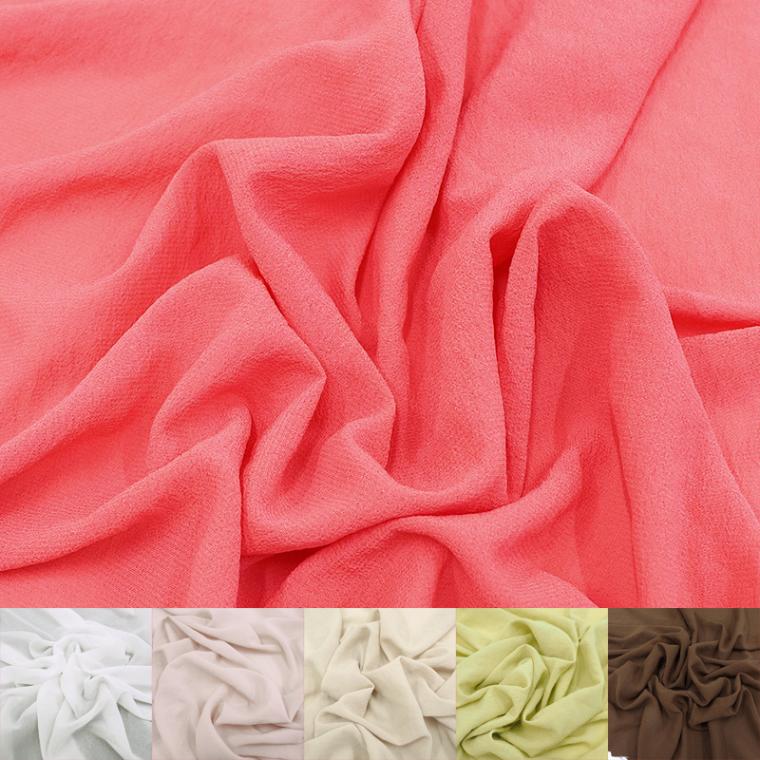 【数量限定】サラリジョーゼット(全6色)≪1m単位販売≫