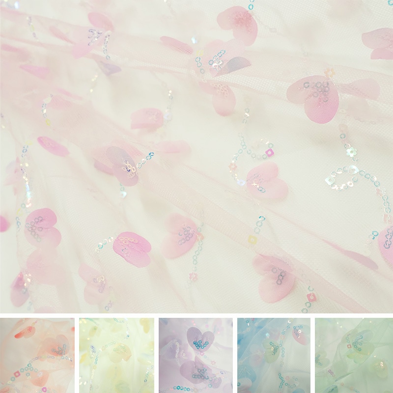 クリムローズチュール(全6色)≪50cm以上10cm単位販売≫