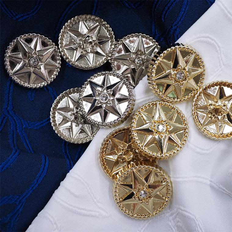 61267オクタグラムボタン(大) 　(全2色)≪2個単位販売≫