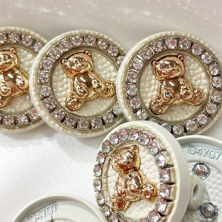 2266きらくまボタン(全1色)≪1個単位販売≫