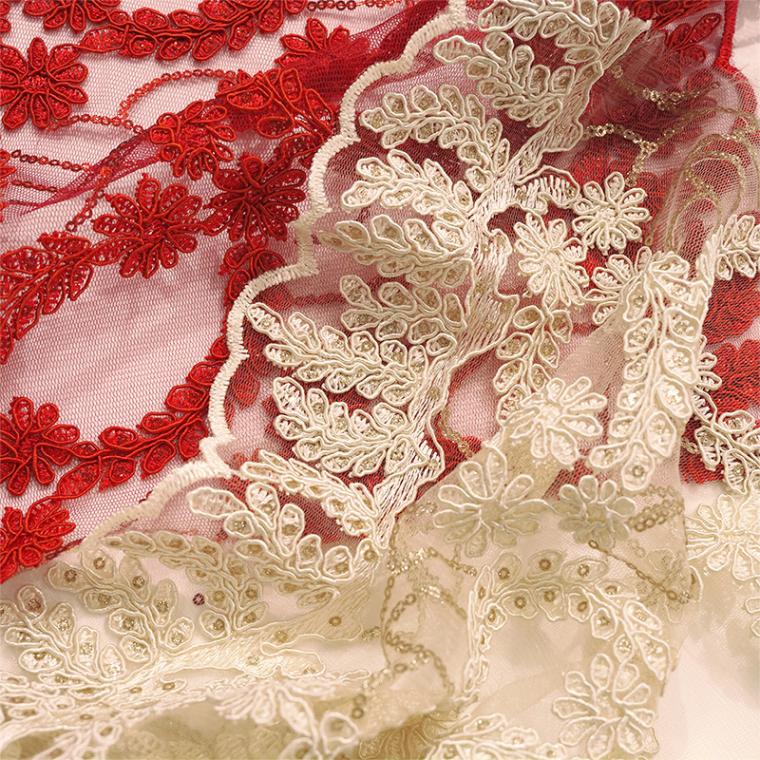 カサランサスコードレース(全2色)≪50cm以上10cm単位販売≫