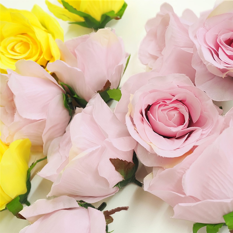 【オンライン限定】フェイクフラワー・バラ(2個入)(全2色)≪1袋単位販売≫