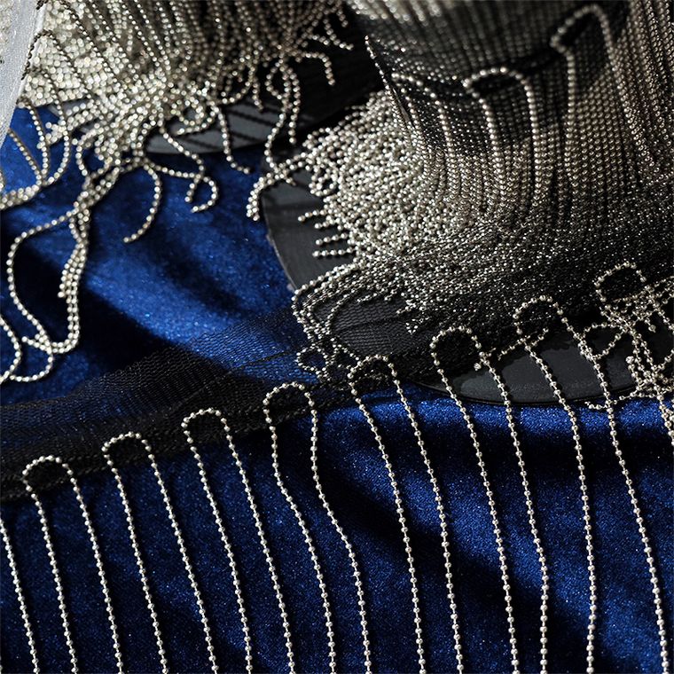 15cmボールチェーンフリンジ(全2色)≪数量「5」から 10cm単位販売≫