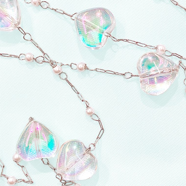 オーロラハートチェーン(全1色)≪1m単位販売≫