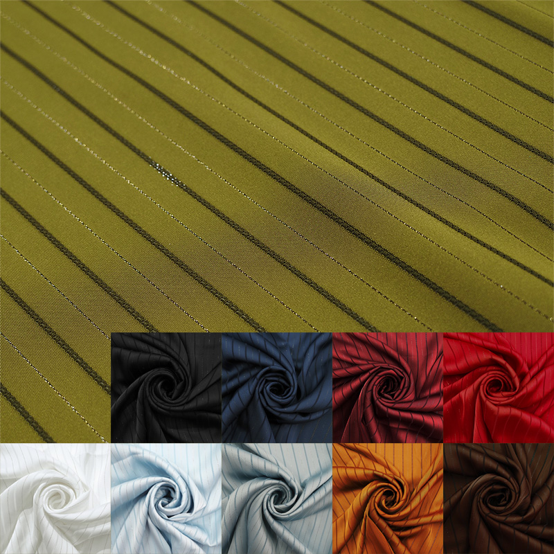 6688ラメストライプサテン(全10色)≪50cm以上10cm単位販売≫