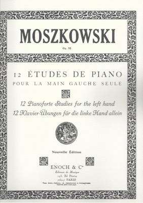 モシュコフスキー：左手のための12の練習曲Op.92/ピアノ（左手）
