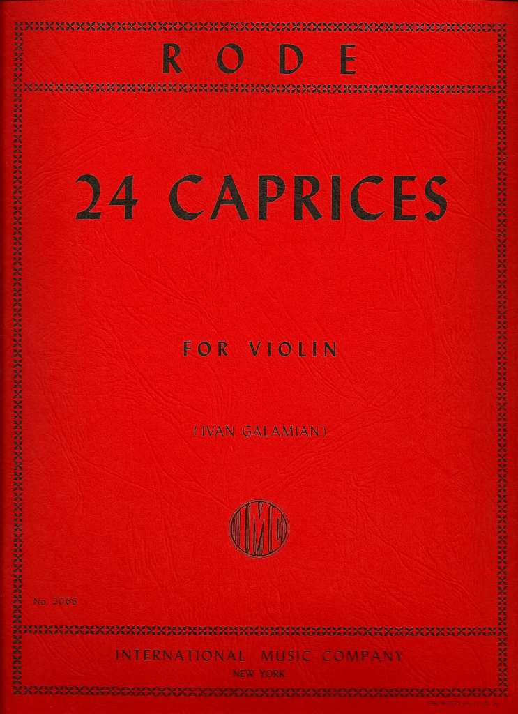 ローデ：24のカプリス/ヴァイオリン（IMC)
